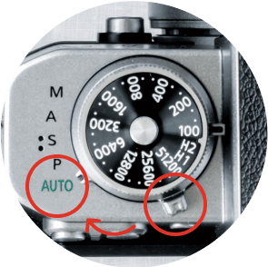 撮影モード切り替えレバー