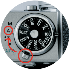 撮影モード切り替えレバー