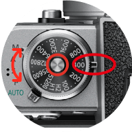 撮影モード切り替えレバー