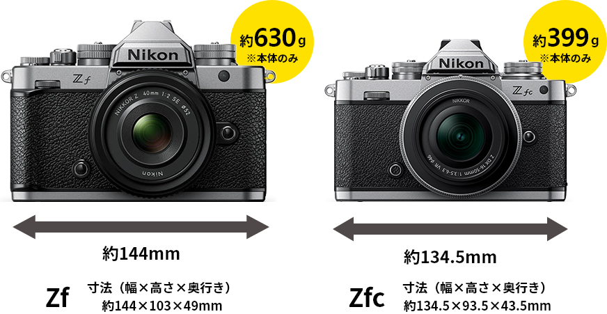 ZF&ZFC サイズ