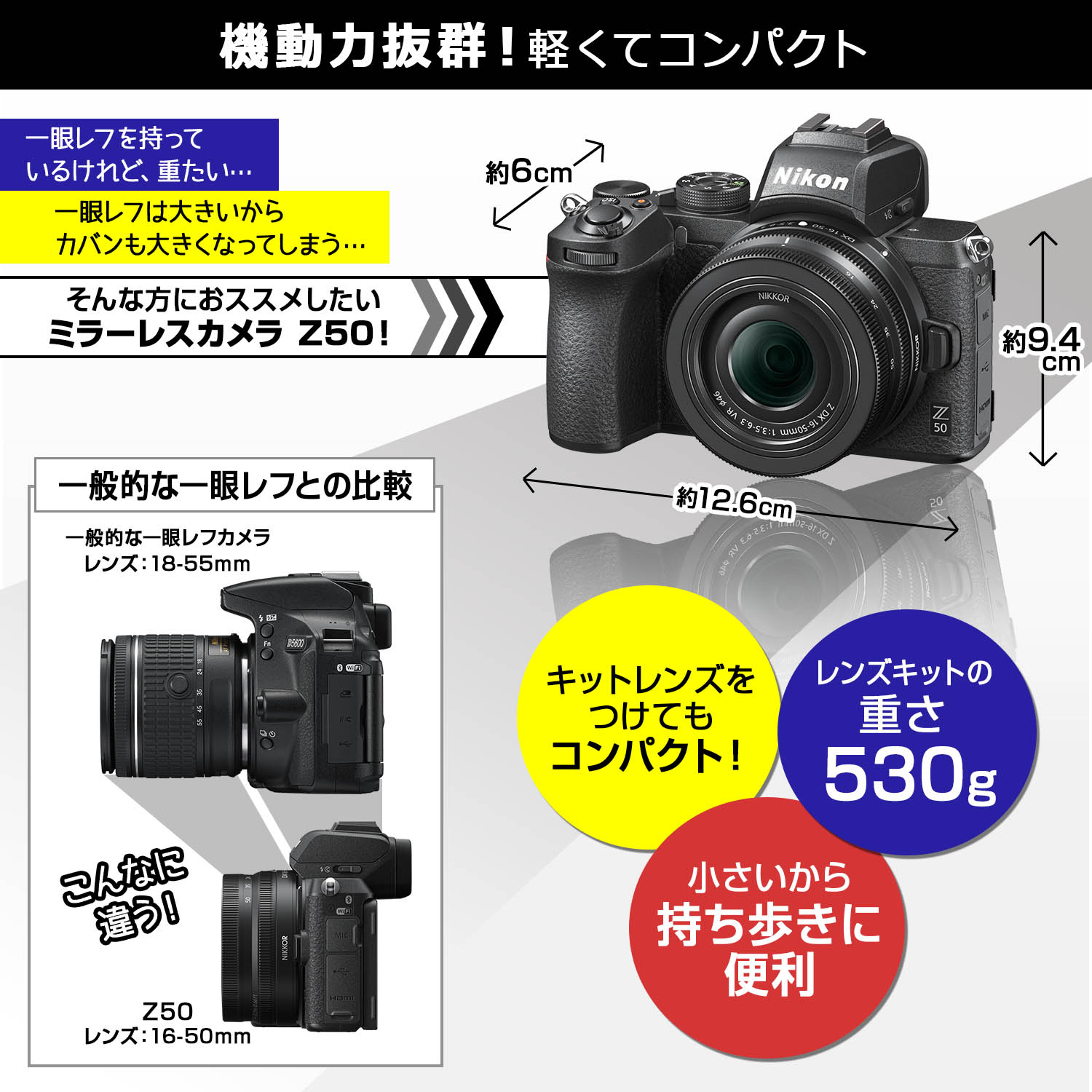 Z50 16-50 VR レンズキット - 公式通販 | ミラーレスカメラ