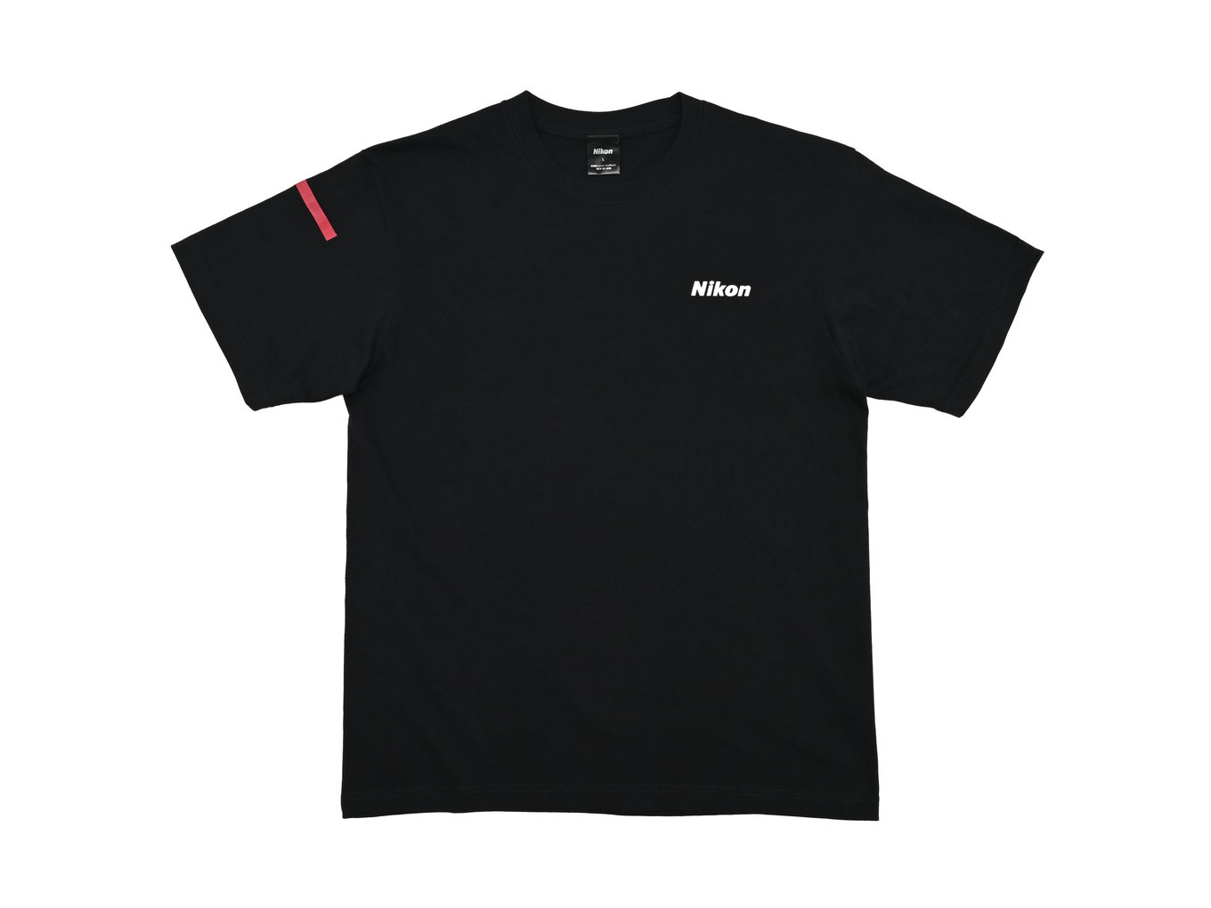 ニコン Tシャツ ブラック×レッド