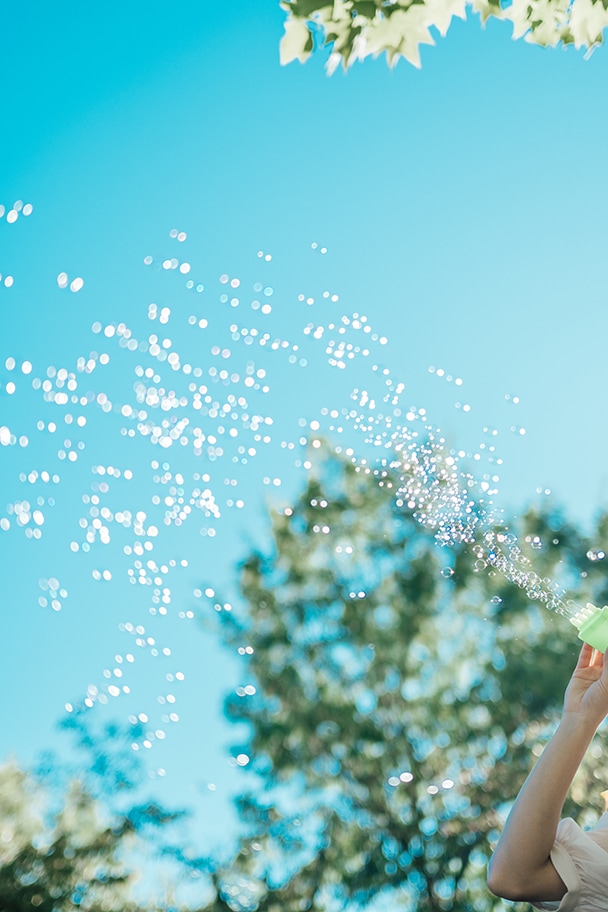 シャボン玉の作例