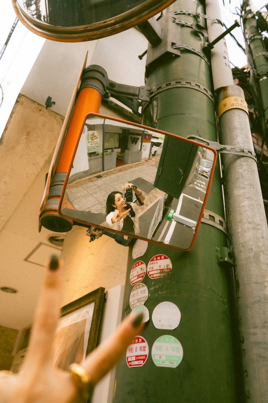 鏡×セルフィーの作例