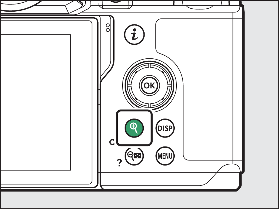 拡大ボタンの図