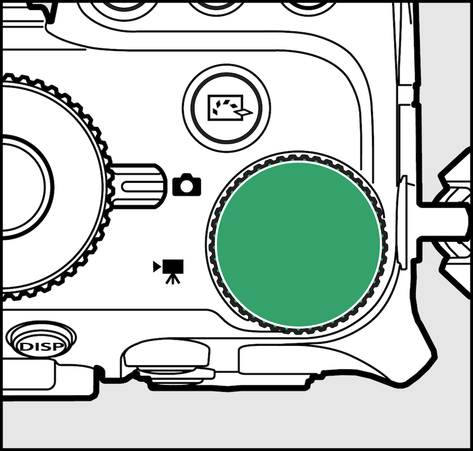 メインコマンドダイヤルの図