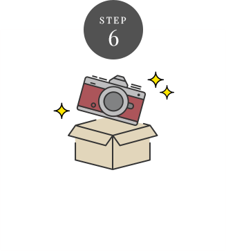 STEP 6 お客さまの元へお届け・配送料⽀払い