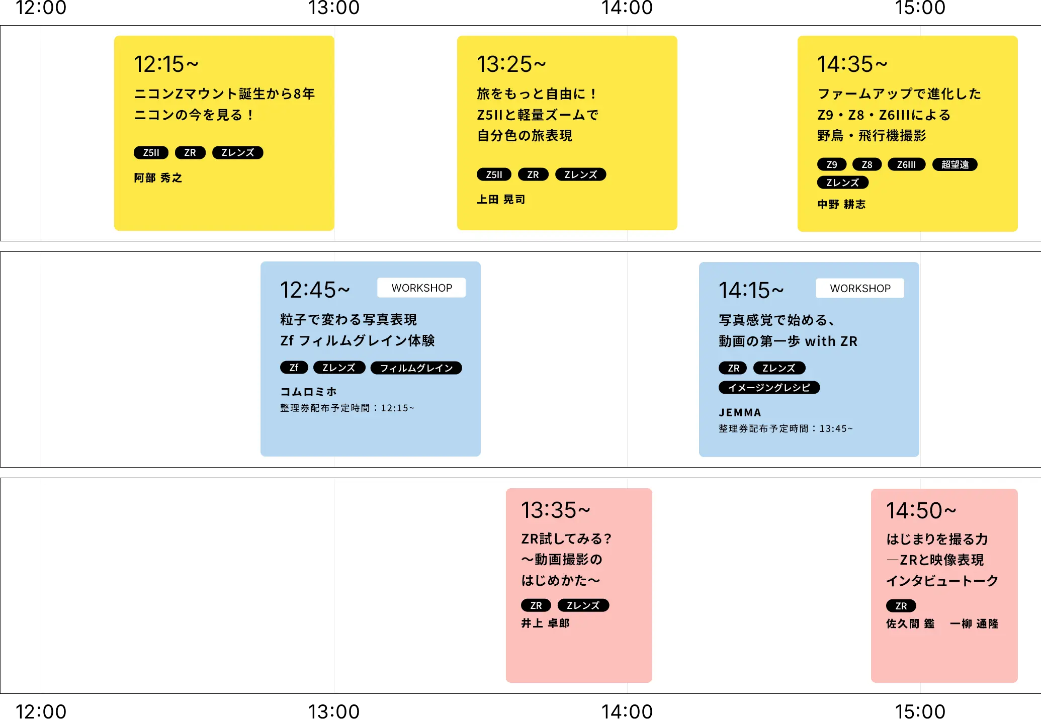 ステージスケジュール（2月26日）