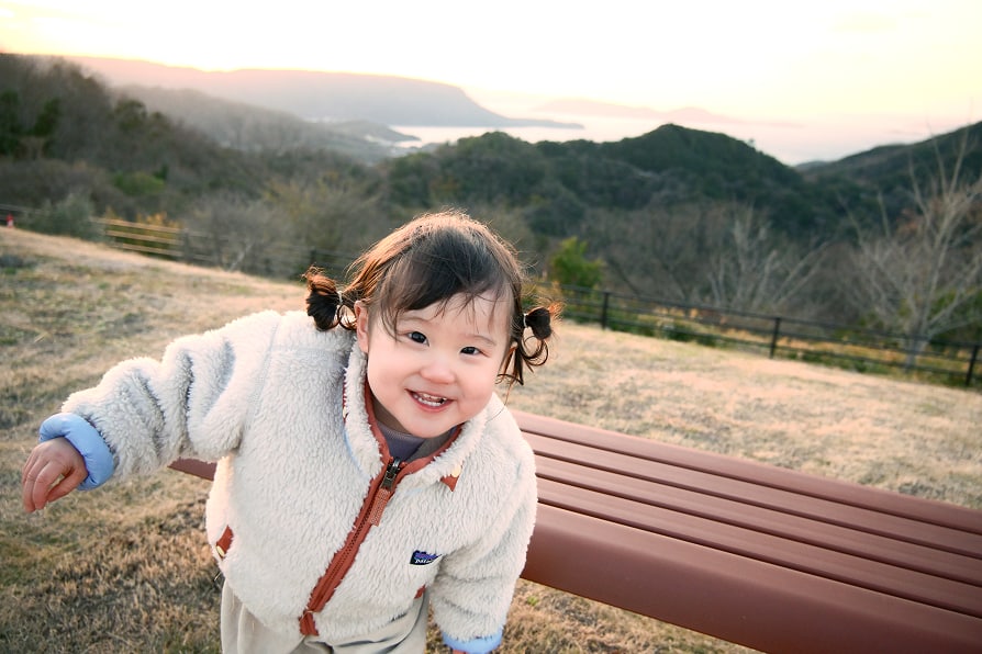 レシピで撮影した女の子の写真