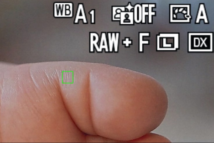 フォーカスポイントを移動している画面