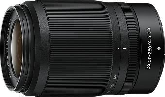 NIKKOR Z DX 50-250mm f/4.5-6.3 VRレンズ写真